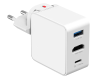 4smarts Ładowarka podróżna Flex Hub 65W GaN USB-C/USB-A/HDMI biały - 1486742 - zdjęcie 3
